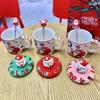 Creative Cartoon Santa Claus Cup Ceramic Coffee Cups Christmas Holiday Gift Hand-painted Water Cup Souvenir Mug Drinkware