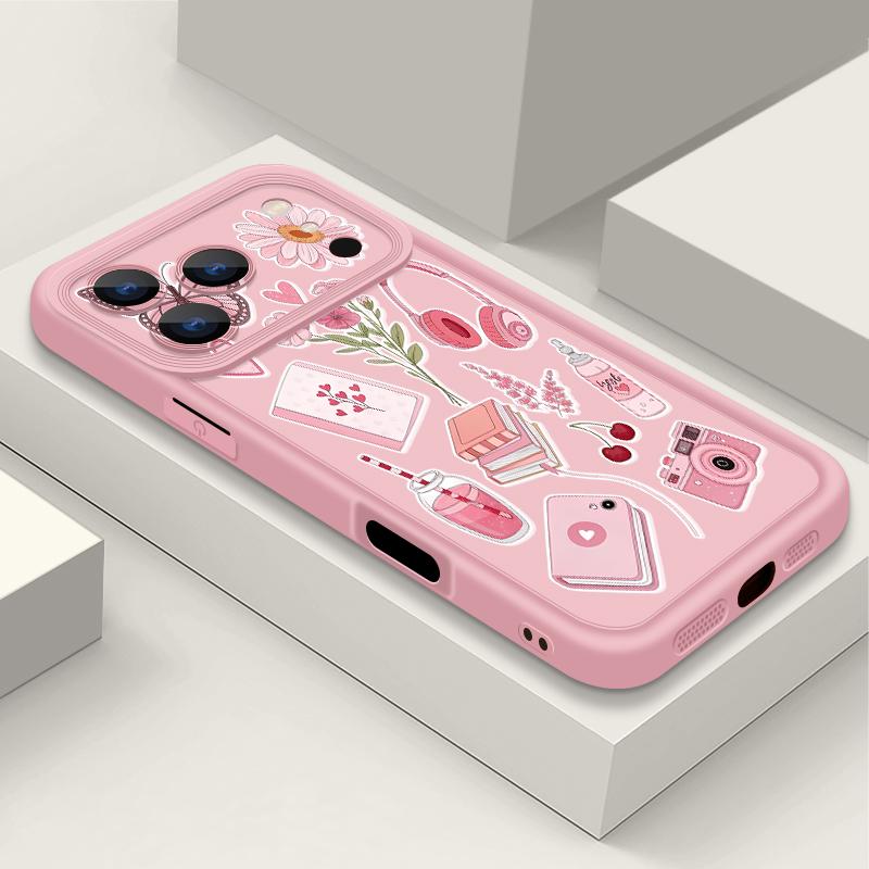 Custodia Colorata con Stampa Bottoni e Blocchi Per iPhone 17 Pro Max 17e 16e Cover Bumper Morbida in Silicone Antiurto Per iPhone 16 15 14 13 Pro Max 11