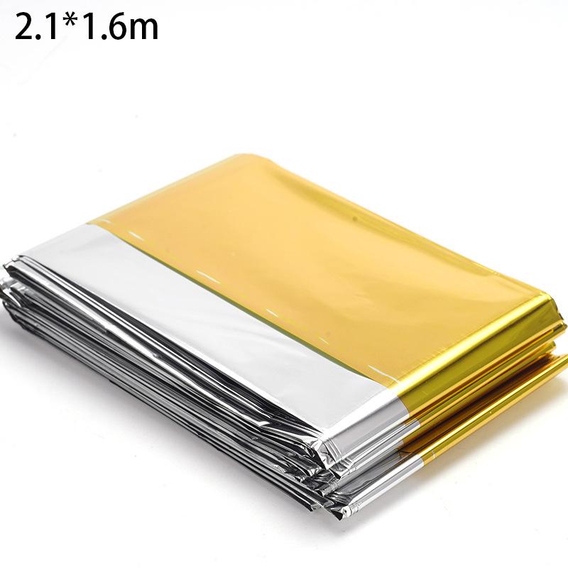 Emergency Blanket Outdoor Survive First Aid Military Rescue Kit Windproof Waterproof Foil Thermal Blanket For Camping