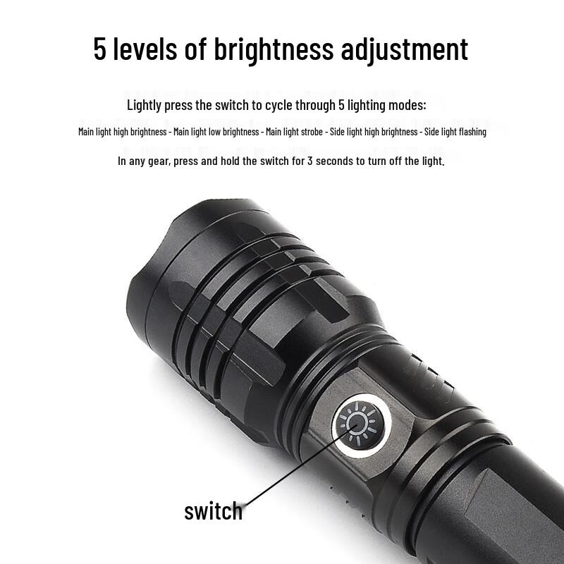MengPao P50 Powerful Zoom LED Flashlight