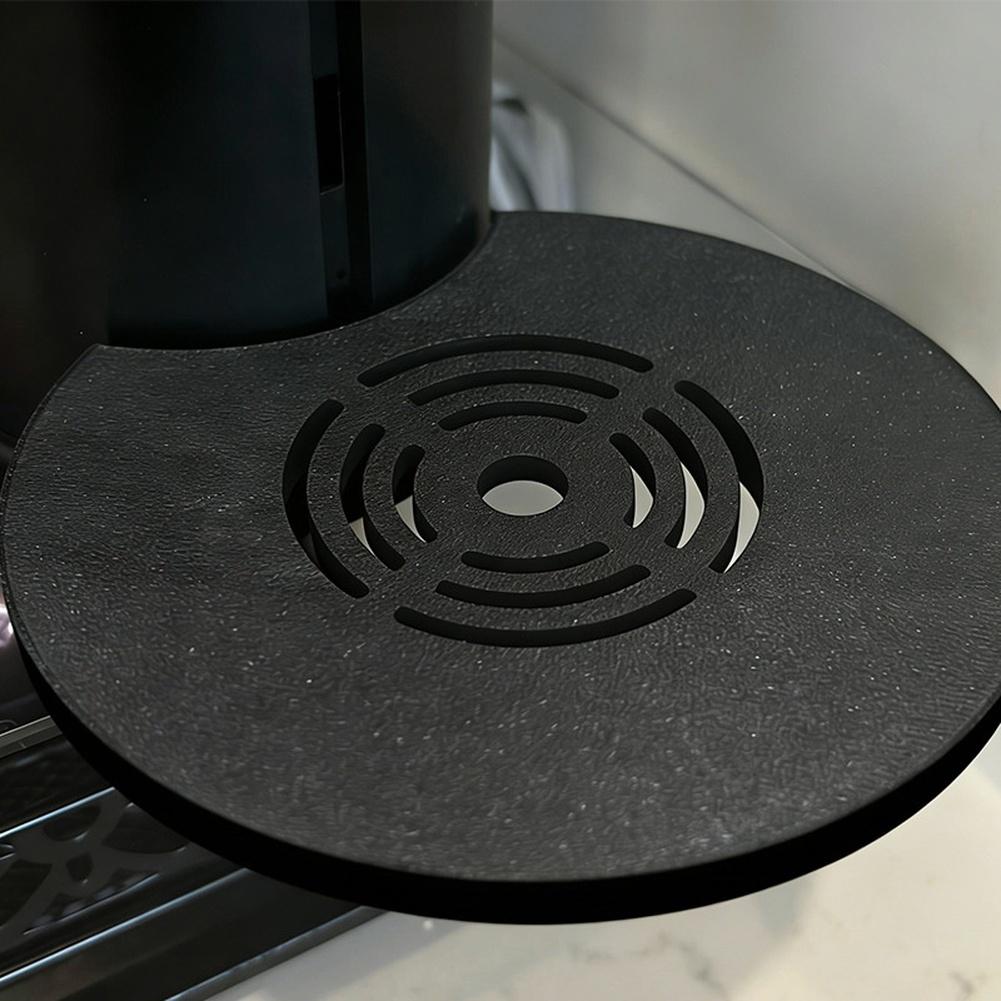 Black Drip Tray Recement for Coffee Machines 140mm Diameter Adjustable Water Tray with Simple Tool-Free Installation