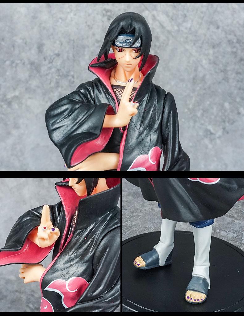 Anime Action Figure Display: Sasuke, Sakura, Itachi, Kakashi, Minato with Greatsword.