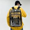 Pvc Transparent Flap Backpack With Waterproof Design For Travel And Sports Use