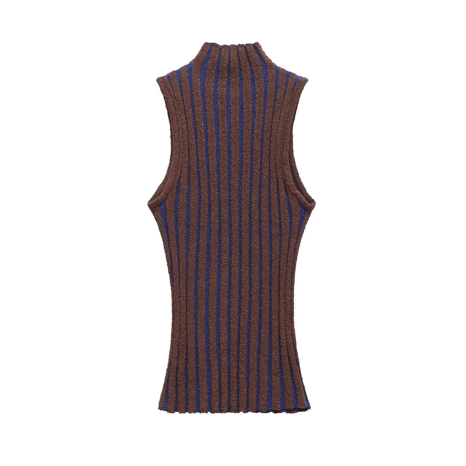 

Весна 2025 Женский трикотажный топ без рукавов в европейском и американском стиле L