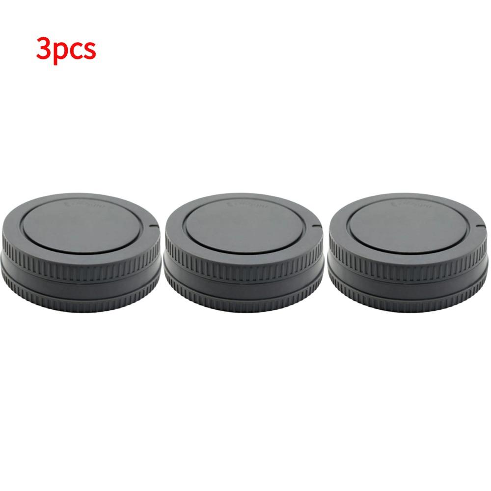Camera Rear Lens Cap & Body Cap Cover For Sony E Mount NEX3/NEX5 Mirrorless Cameras Rear Lens Cap Front Cover Camera Lenses