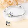 copper Moon Dangle Charm Bead Charms Sparkling Star Shape Zircon Tree of Life Bead Charms Diy Authentic Bracelets Making Fine Jewellery Gifts for Wome