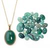 2-10pcs Natural Stone Cabochon Beads Oval Green Stripe Agate Loose Beads Cabochon Cameo For Jewelry Making DIY Necklace Rings
