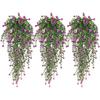 Outdoor Artificial Green Plant Vine Eucalyptus Camellia Wedding Fake Flower Ceiling Flower Vine Vine Simulation Wisteria Flower Wall Hanging