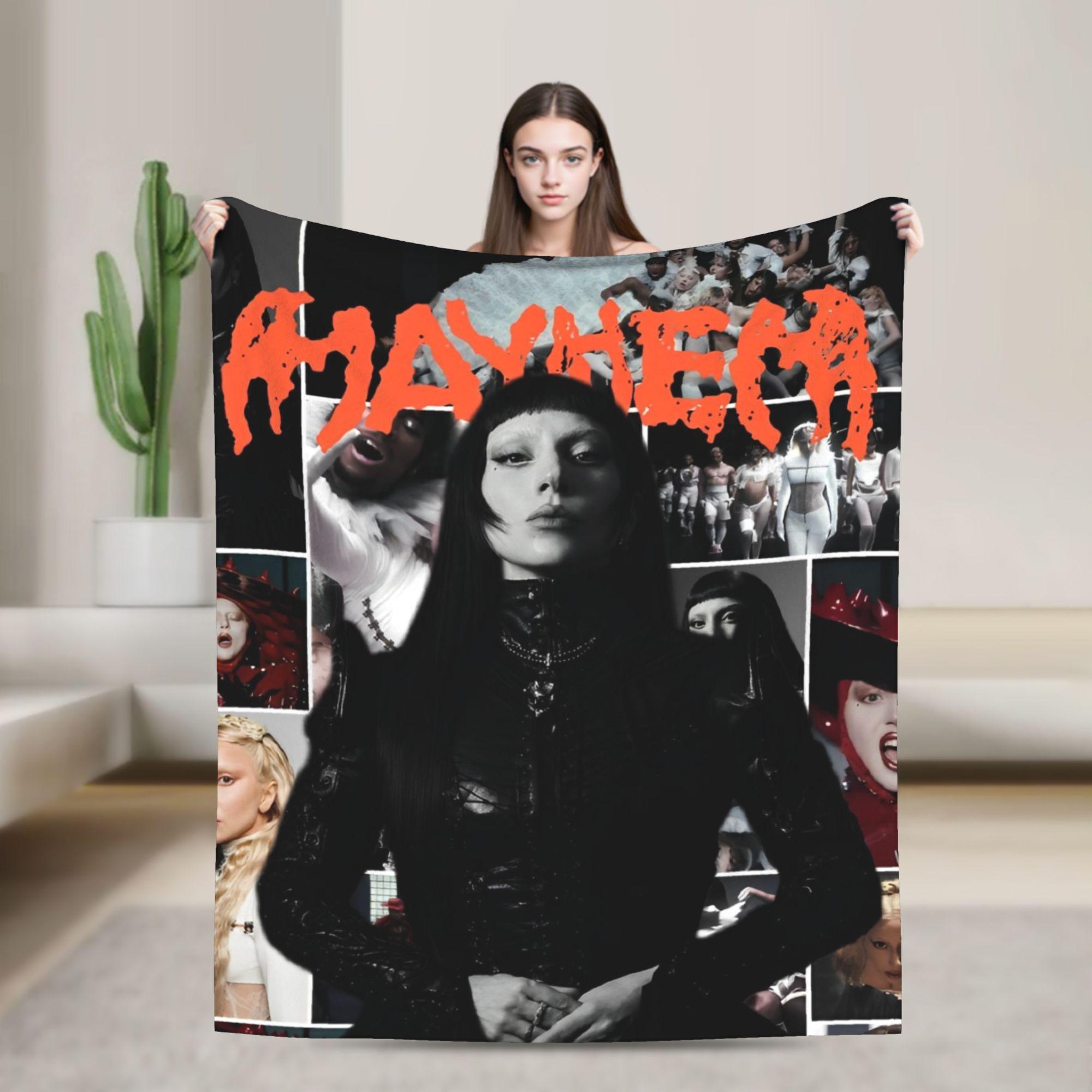 Lady Gaga Mayhem Abracadabra Knitted Blankets Fleece Lady in Red Super Warm Throw Blankets for Bed Bedspread 75cmx90cm