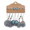 50 Pieces Bohemian Style Turquoise Color Fashion Accessories Handmade Adjustable Stackable Necklace Bracelet