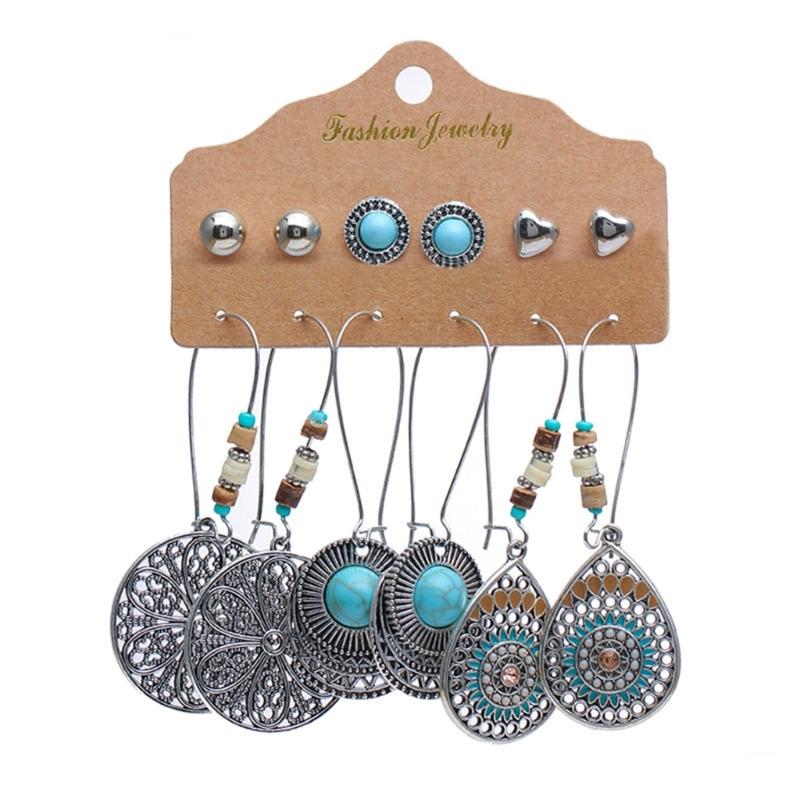 50 Pieces Bohemian Style Turquoise Color Fashion Accessories Handmade Adjustable Stackable Necklace Bracelet