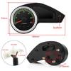 QC 12V Universal Motorcycle Tachometer Electronic Tach Meter Speedometer Gauge LED with Turn Signal Light  for Honda NXR150 NXR1