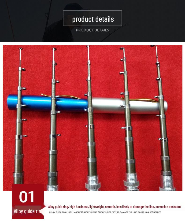 Mini Zestaw Wędkarski Stalowy z Kołowrotkiem Metalowym - Opcje 1m, 1,4m, 1,6m do Wędkarstwa Lodowego