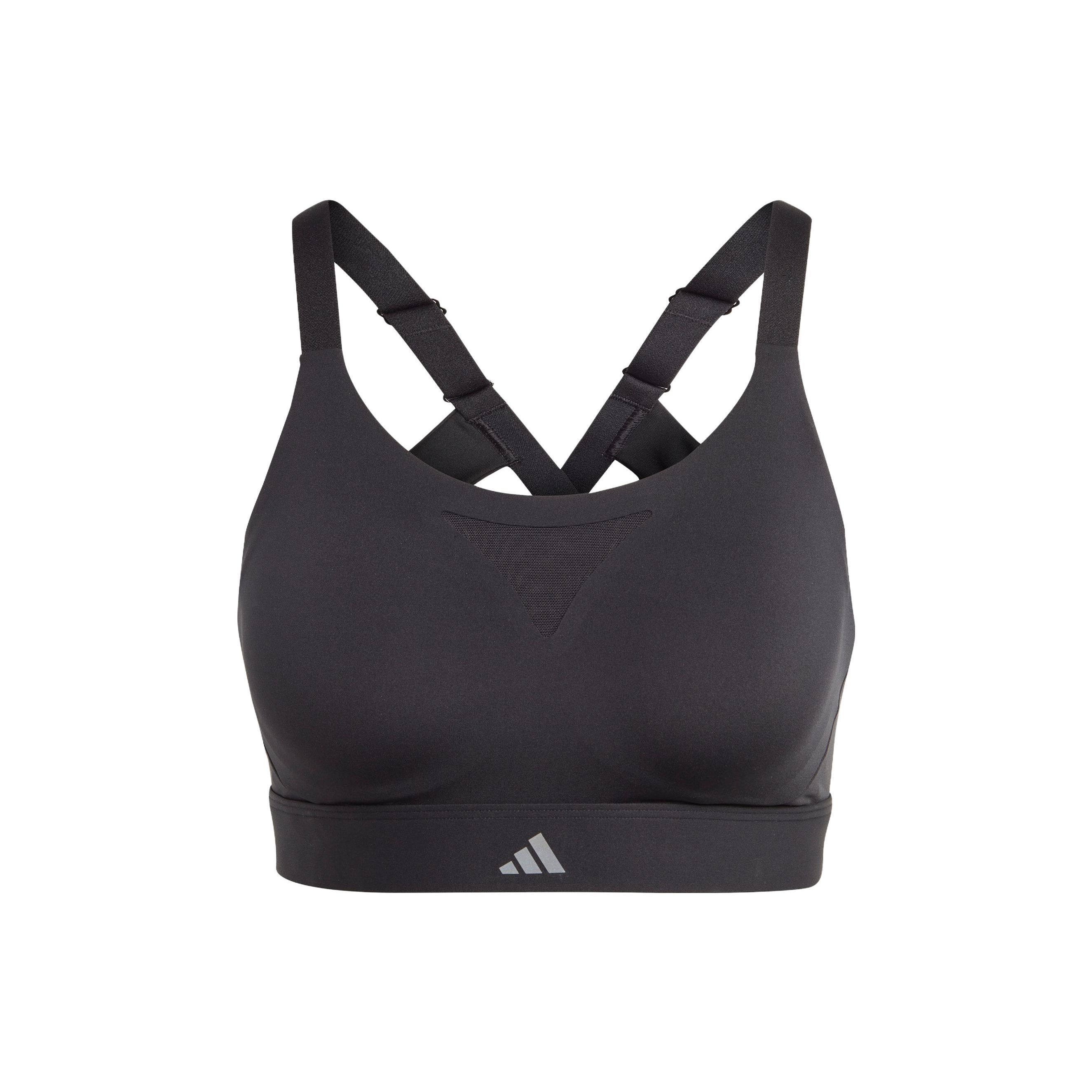 Adidas Tailored Impact Bra Solid Color High-Intensity Cross-Training Sports Bra Women Underwear Black HS7266 70A