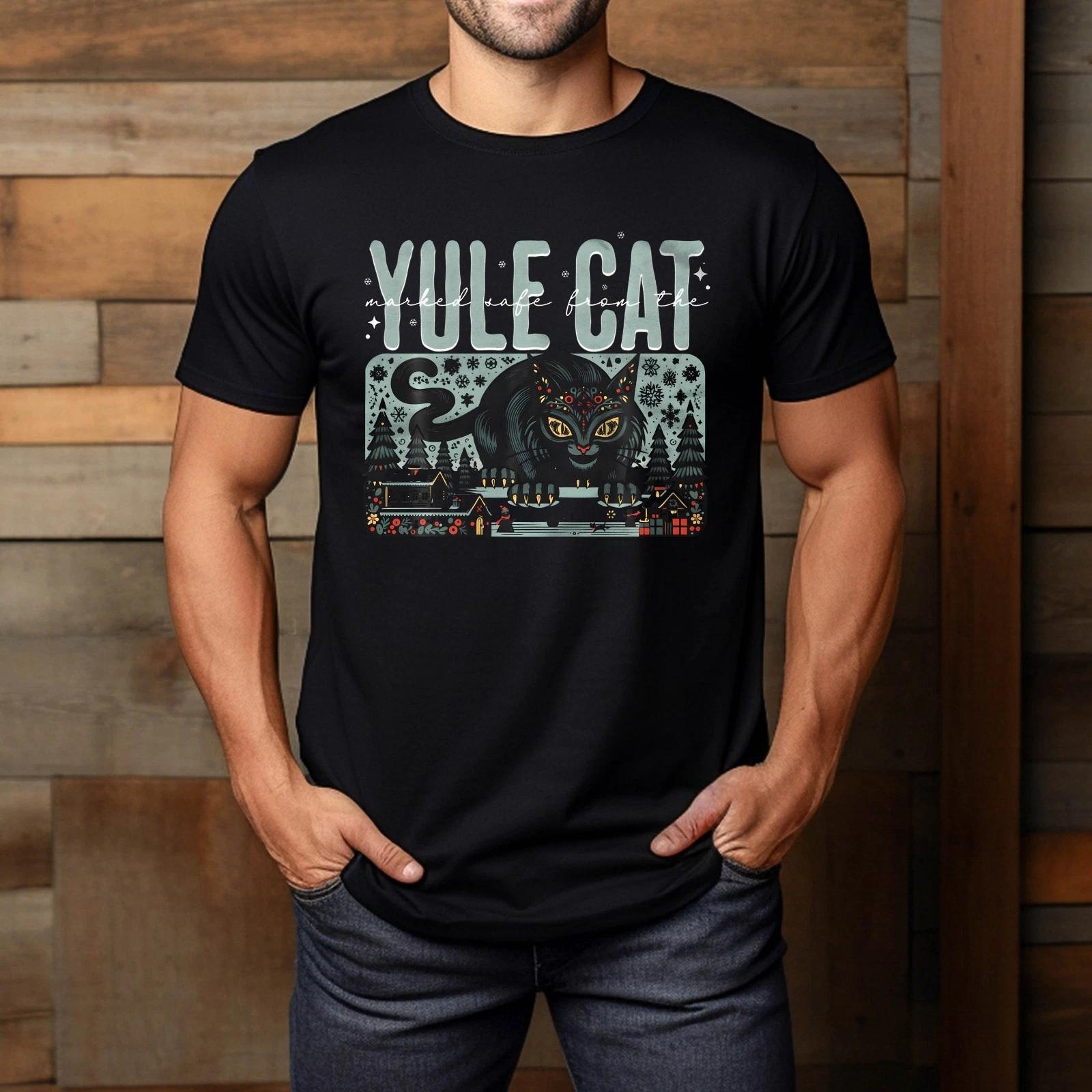 Creepmas Marked Safe From Yule Cat Folklore Jolakotturinn T-Shirt M