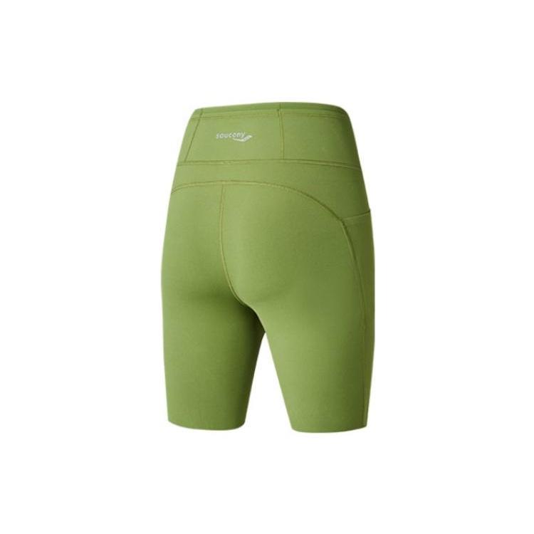 Saucony Sports Shorts Women's Coral Green Moderate Tight Pants SC1239136-2