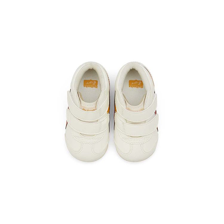 Onitsuka Tiger Mexico 66 Shock Absorbing Non-Slip Wear-Resistant Mid-Top Sports Casual Shoes Baby Sneakers Beige Red 1184A133-103