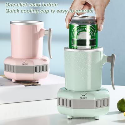Rychlé chlazení šálku Snadné ovládání jedním dotykem Přenosný mini elektrický instantní chladič nápojů se zapuštěným stylem pro pivní šťávu a kávu