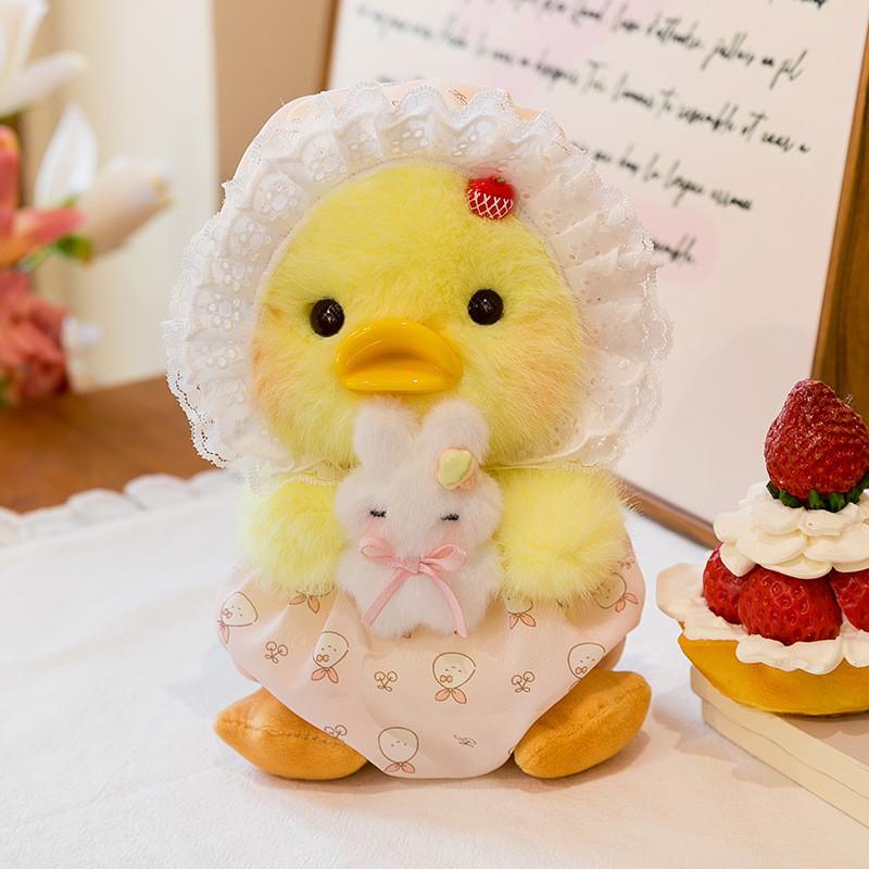 Plush Toy Duck With Dress For Children Kids Baby Soft Animal Doll Gift