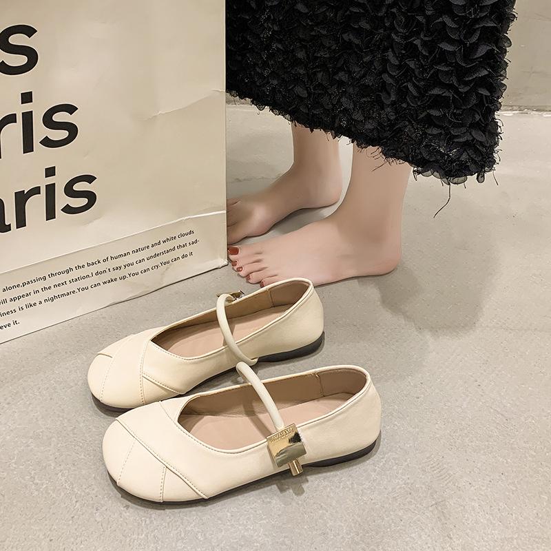 Soft-soled silver small leather shoes women's single model 2025 summer new versatile maternity shoes single shoes Mary Jane shoes with skirt