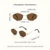 Summer Women's Fashion Glasses Vintage Oval Metal Frame Unisex Eyewear for Daily Commute and Street Style Photography