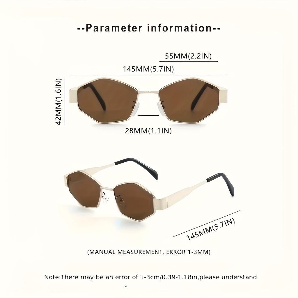 Summer Women's Fashion Glasses Vintage Oval Metal Frame Unisex Eyewear for Daily Commute and Street Style Photography