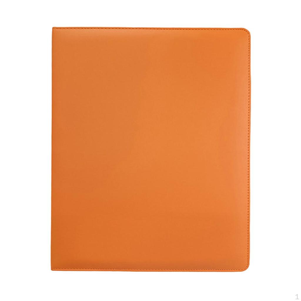 Classeur Collecteur de Cartes Couverture en Cuir PU Album Photo Portable Pochette 4 Poches