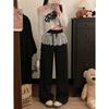 Women's High Waist Polka Dot Wide Leg Pants with Lace Trim - 2025 Spring Collection