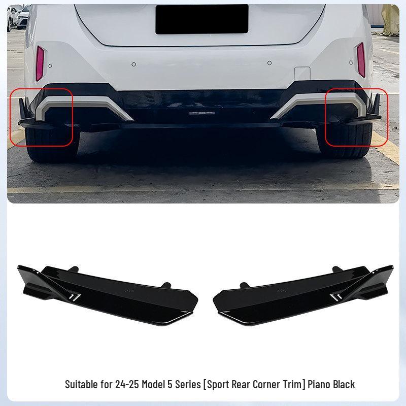 BMW New 5 Series i5 Front & Rear Bumper Protector Kit - Black Warrior Edition