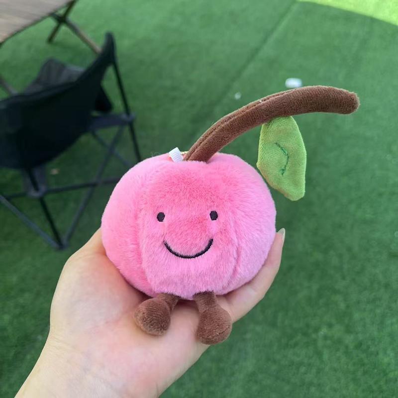 Creative Fun Fruit Plush Doll Home Bedroom Companion Ornaments Cute Doll Pendant Keychain Backpack Decoration Birthday Gift