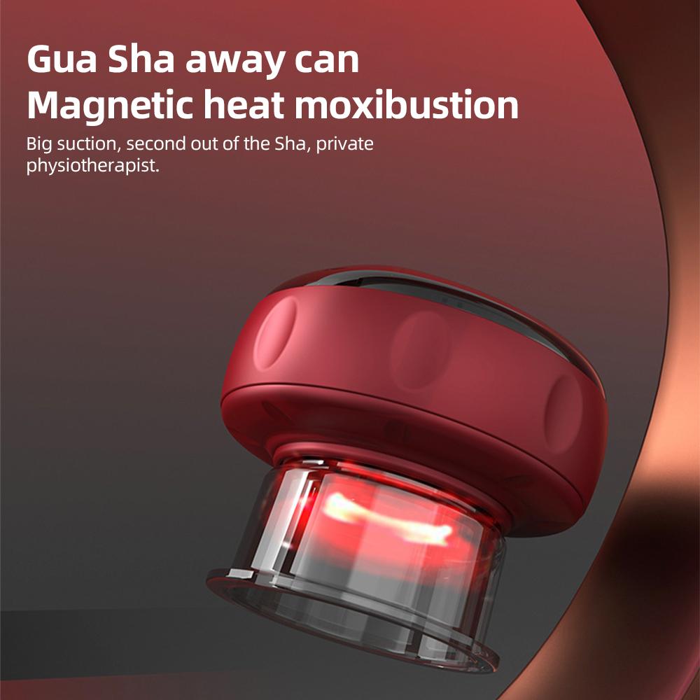 2-in-1 Electric Cupping Therapy Massager Smart Gua Sha Tool with Auto Timer 12 Level Temperature