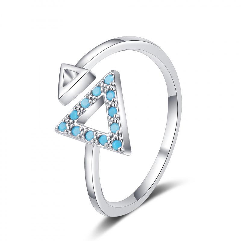 Niche Rhinestone Ring for Women – Personalized, Fashionable, Adjustable Open Design