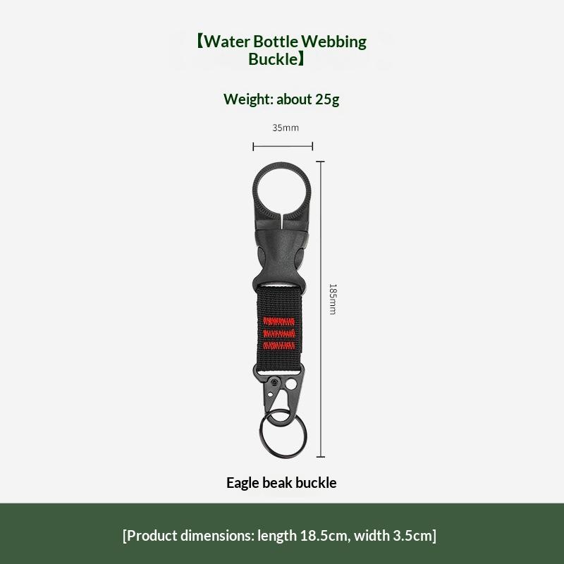 1Pc Nylon Webbing Buckle Hook Climb Carabiner Belt Backpack Hanger Hooks Clip Multifunction Water Bottle Holder Clip