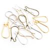 100pcs/Lot 11x24mm/16x38mm/9x18mm Silver Plated /Rhodium/Gold Color Earring Hooks Earring Ear Wires Findings DIY Jewelry Making