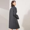 Jinjv Women's 100% Wool Maillard Style Double-Faced Coat