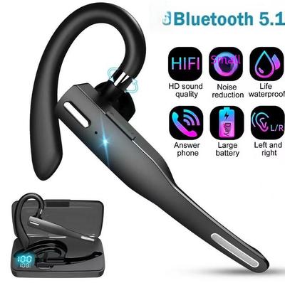 Căști Bluetooth YYK-525: Wireless, Căști care te atârnă pe urechi, Compatibil cu mașina, Durată de viață extrem de lungă a bateriei
