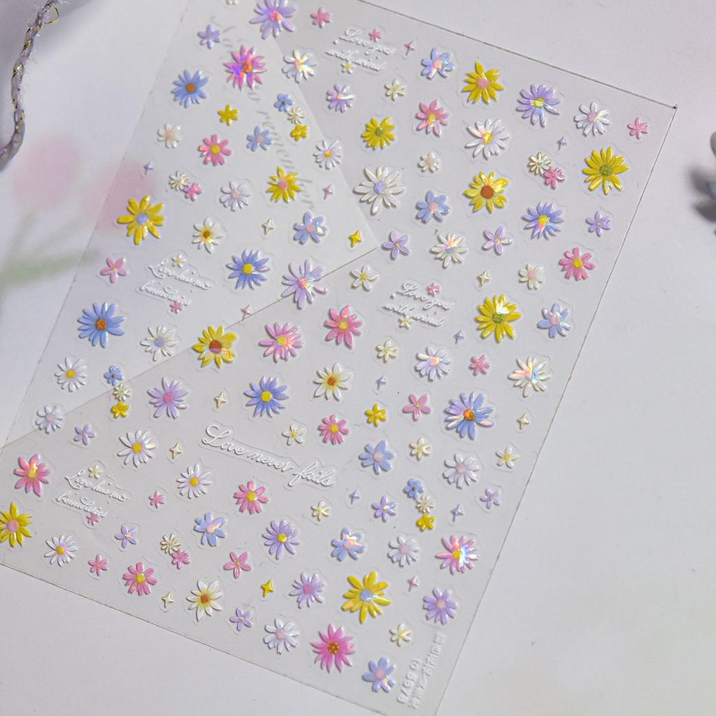5D Ocean Nail Sticker Vacation Starfish Shell Coral Pearl Self-adhesive Nail Art Decal Fresh Seaside Vibe Manicure