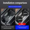 RRPM6 2 Pieces Carbon Fiber Leather Coasters Car Water Cup Anti-slip Mats Car Interior for New Kia Sportage 5 3 4 K7 K5 K8 K3 K9