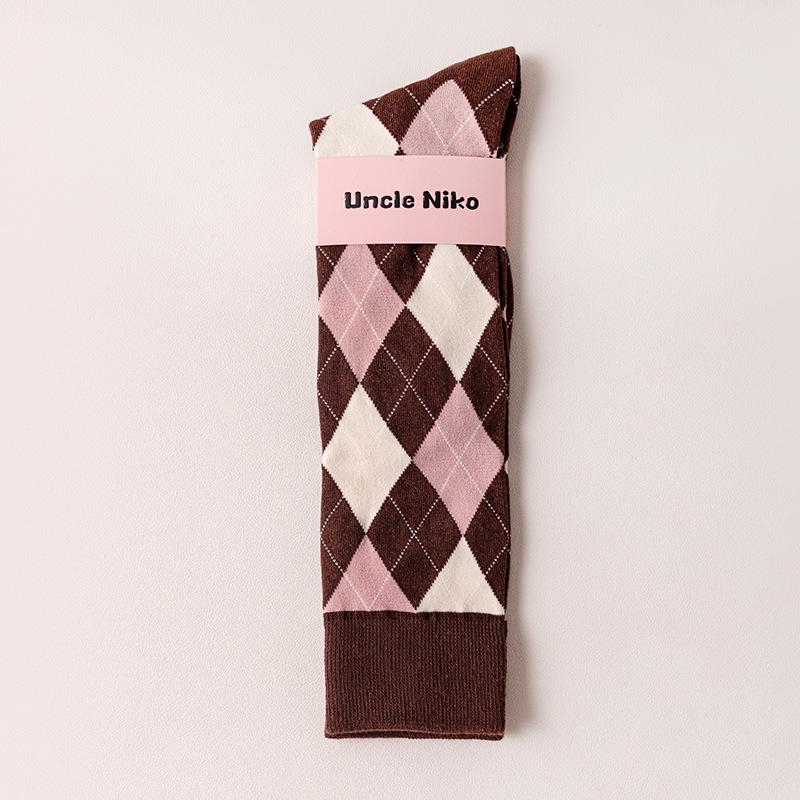 Japanese Embroidery Lolita Socks - Stylish Odor-Proof Cotton Slouchy Knee-Highs for Women One size (fits 35-40)