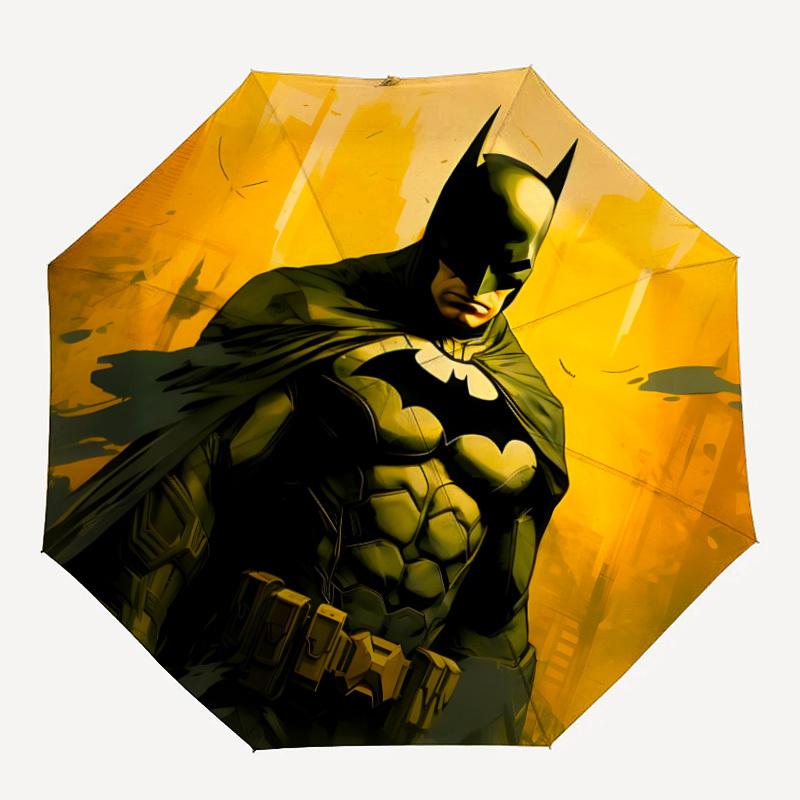 

1pc Batman Automatic Folding Umbrella - Compact 8-Rib Design,Festive Gift for Friends & Family, Compact Umbrella 21098
