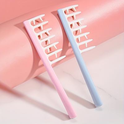 1 ks Zahušťující hřeben na dlouhé vlasy - Malý stylingový hřeben na tupírování se širokými zuby, rukojeť z ABS plastu, štětiny z plastu a gumy pro nadýchané kořínky