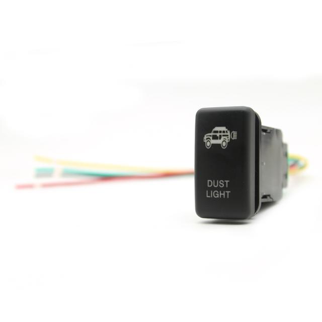 LED DRL Light Bar Push Button Bumper Lights Switch For Toyota Land Cruiser Hilux Prado 120 FJ CRUISE 12V 2A