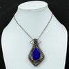 Lapis Lazuli Pendant Copper Wire Wrapped Pendant Handmade Pendant Lapis Lazuli Jewelry Original Gemstone Pendant Copper Jewelry Gift For Her