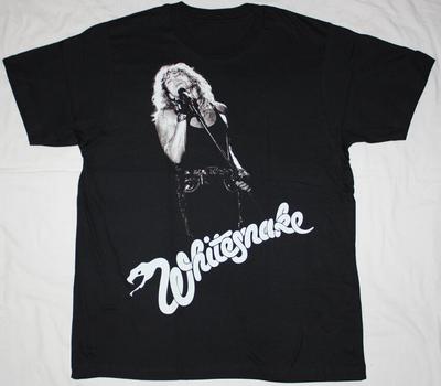 WHITESNAKE DAVID COVERDALE Hombres Negros S-234XL E501 Camiseta Unisex