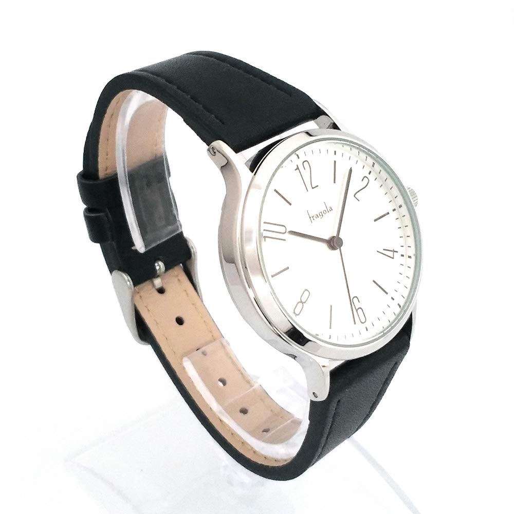 Fragola Sweatproof 10 ATM Water Black [Follow] Women's Watch, Strap, Resistant, H01121S-1, SV/BK,