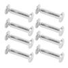 100 Pairs M2 Rivet Set Stainless Steel Flat Round Hex Socket Hd Stud Set for Construction Woodworking