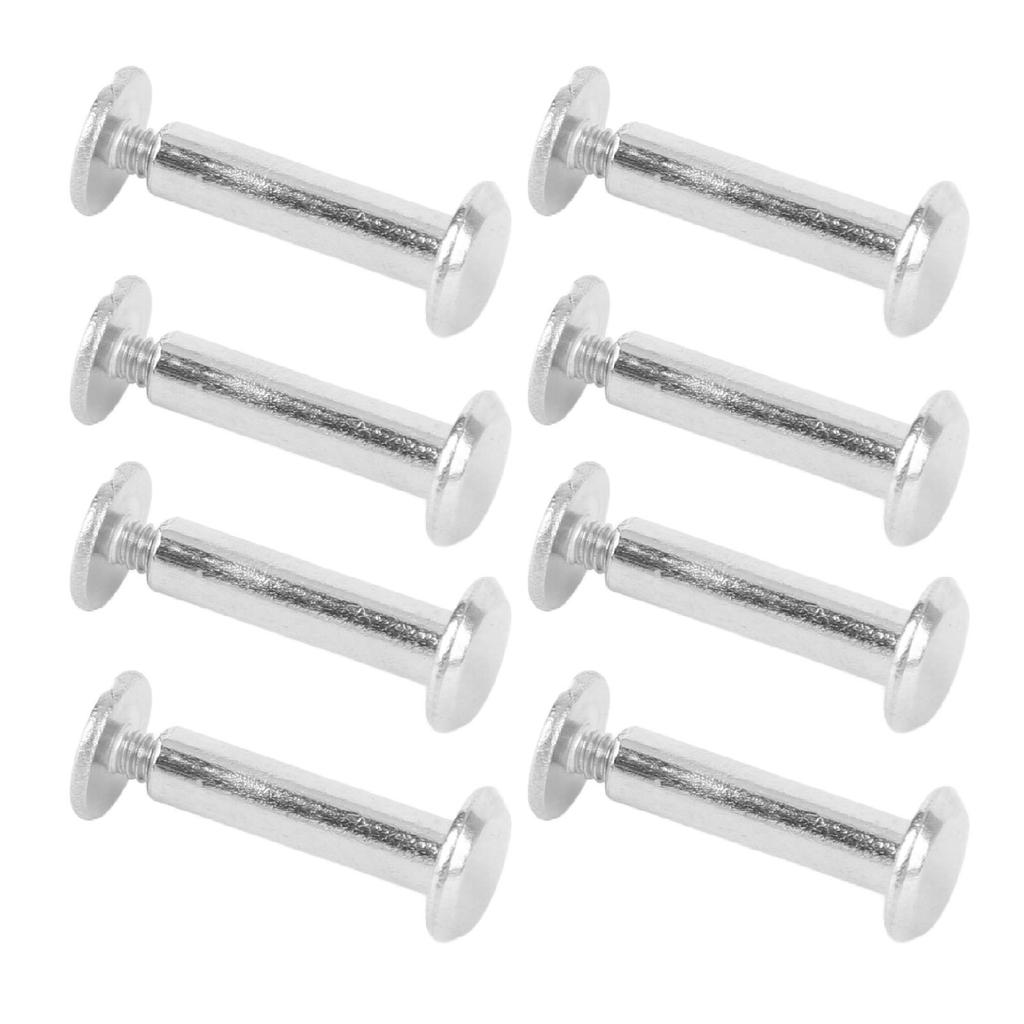 100 Pairs M2 Rivet Set Stainless Steel Flat Round Hex Socket Hd Stud Set for Construction Woodworking