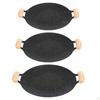 Cooking Pans Barbecue Plate Durable Binaural Design Frying Griddle Pan Grilling for Kitchen