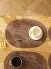 4PCS/set Table Place Mats Oval Rop Cotton Braided Coaster Placemas Heat Resistant Non-Slip Table Mats for Kitchen Table Washable