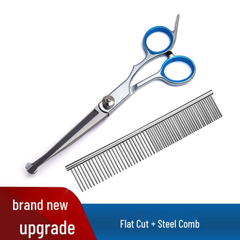 Professional Pet Grooming Scissors Set for Dogs – Ideal for Trimming Teddy, Pomeranian, and Samoyed Coats